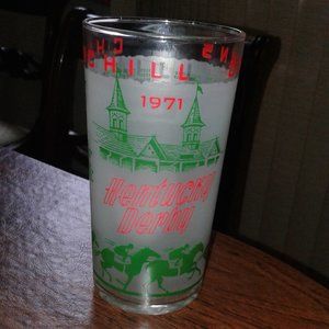 Vintage 1971 Kentucky Derby Glass
